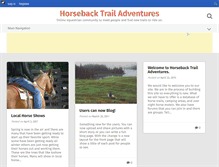 Tablet Screenshot of horsebacktrailadventures.com